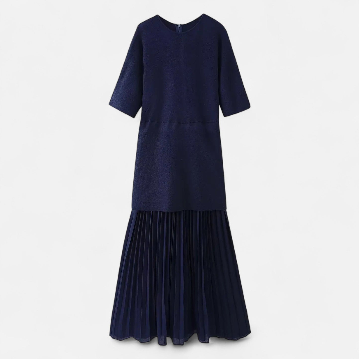 Classic Ladies Fall Pleated Dress