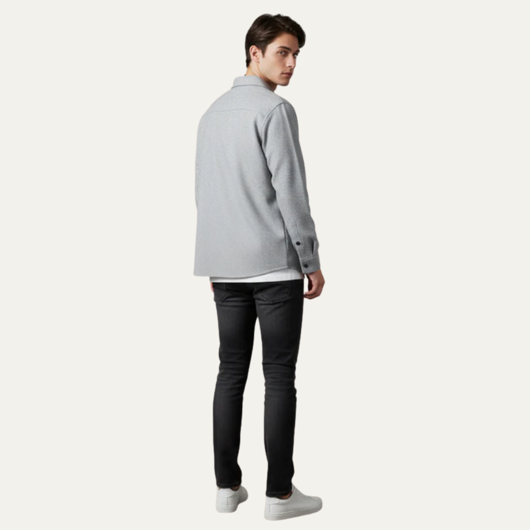 VogeLuxe | Men’s Textured Quilted Shacket
