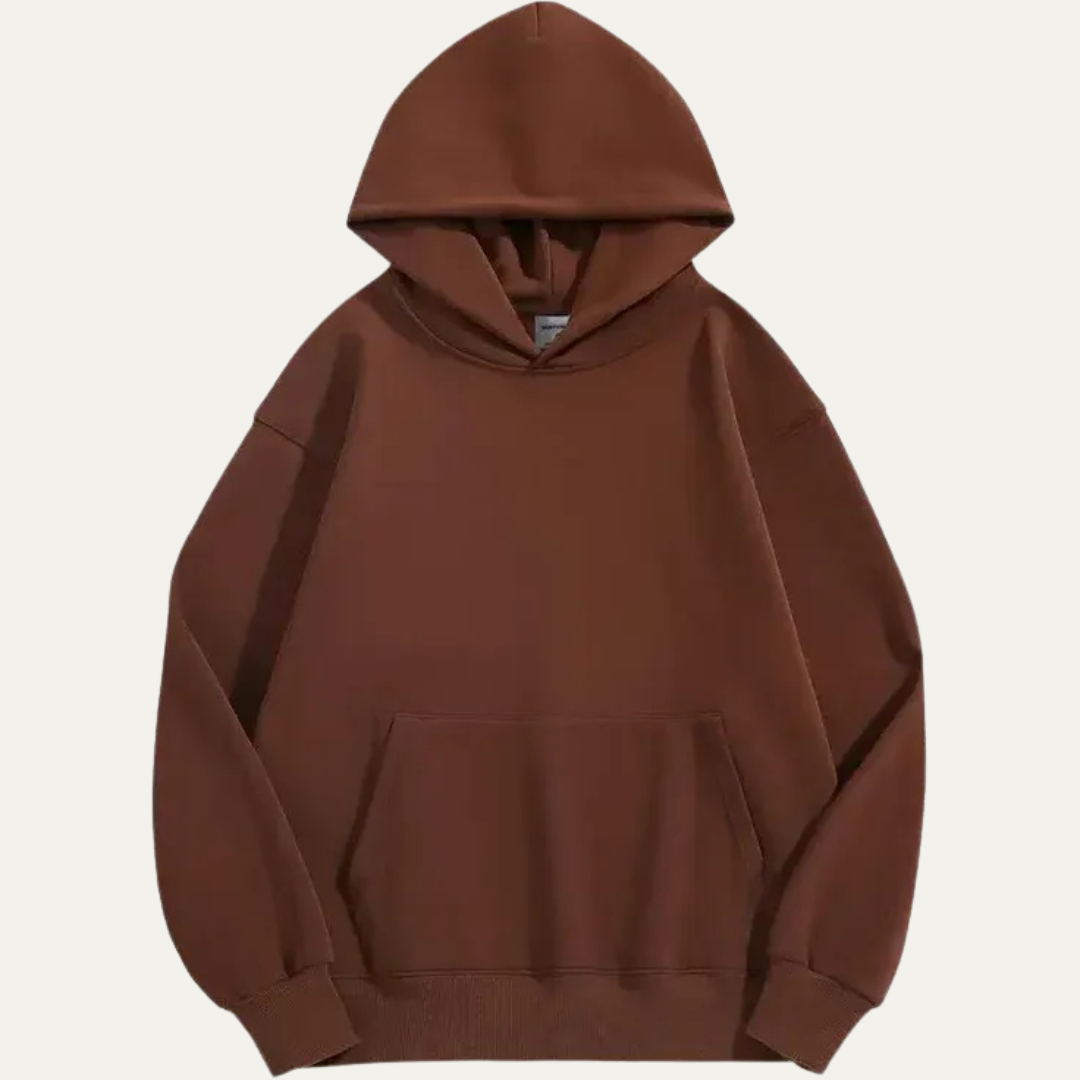 VogeLuxe | Men’s Minimalist Oversized Hoodie with Kangaroo Pocket
