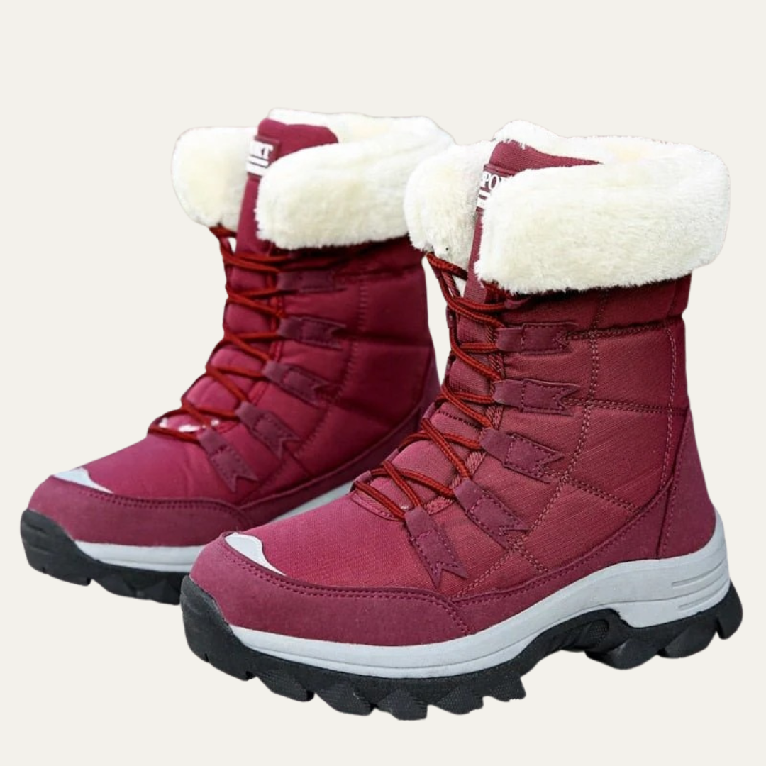 VogeLuxe | Women’s Insulated High Top Winter Boot with Faux Fur Collar