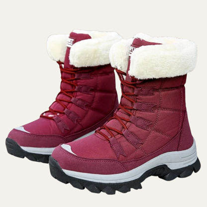 VogeLuxe | Women’s Insulated High Top Winter Boot with Faux Fur Collar