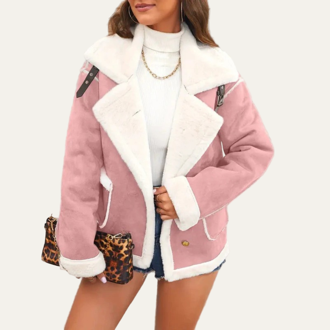 VogeLuxe | Women’s Cropped Aviator Jacket