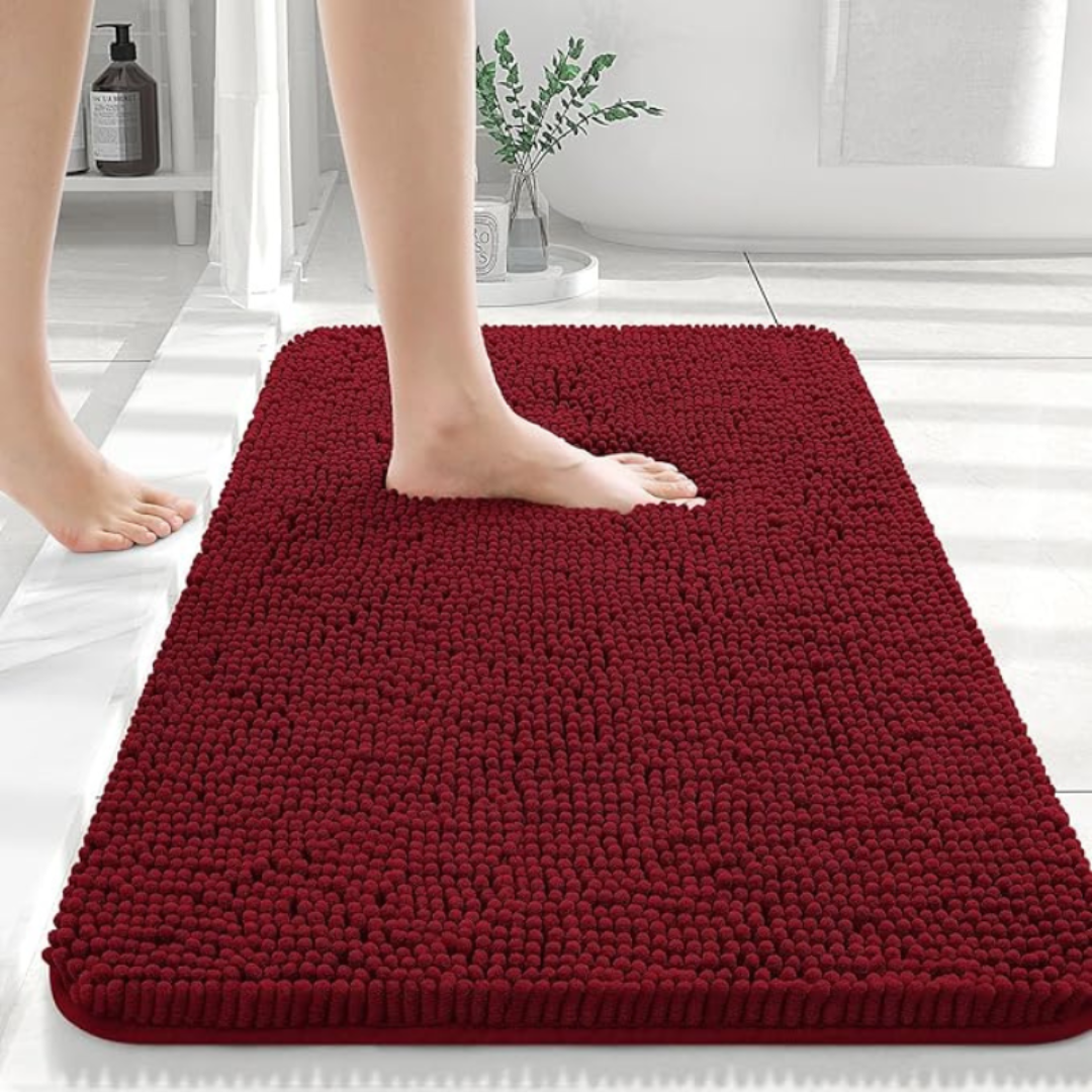 Soft Plush Bathroom Mat | Non Slip & Fast Drying Design