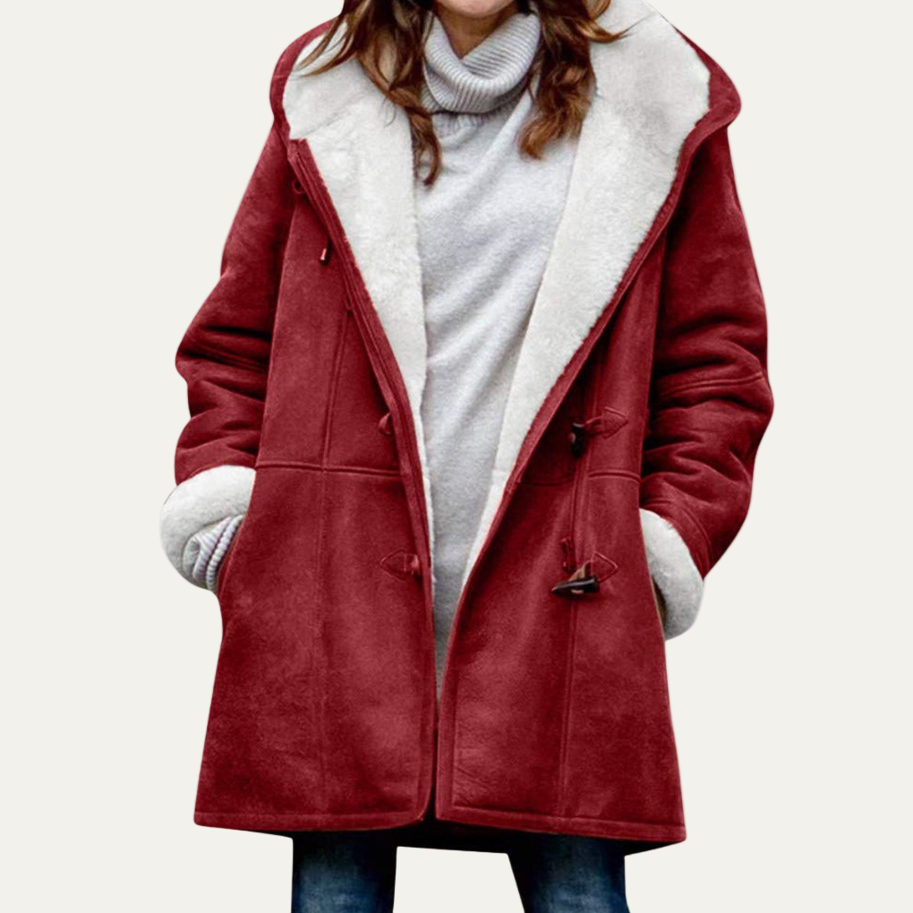 VogeLuxe | Women’s Warm Furry Lapel Button Jacket