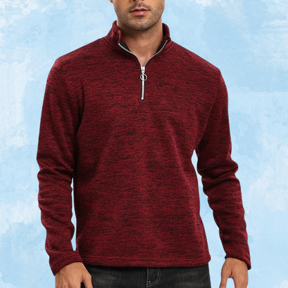 Warm Men's Half-zip Fleece Sweater