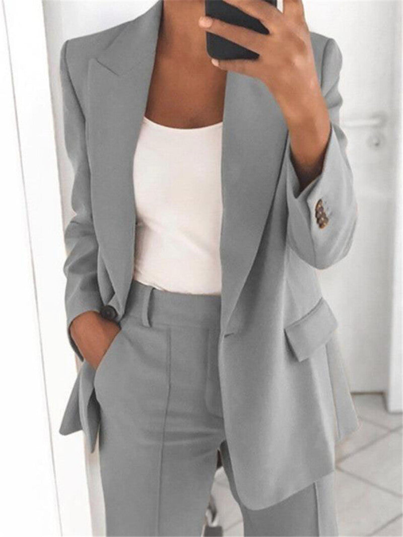 Classic Women's Suit Pants Set