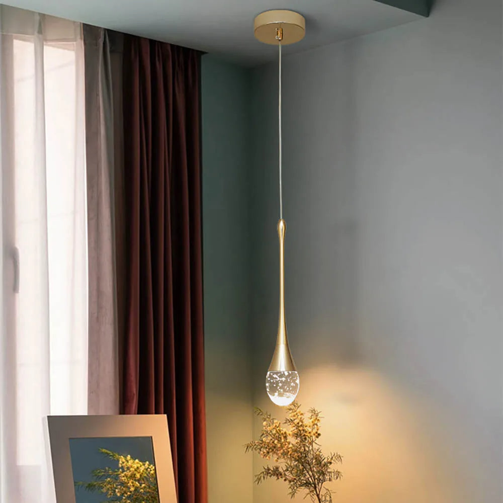 Stylish Glass Hanging Light with Soft Glow
