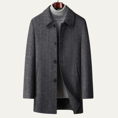 VogeLuxe | Men’s Classic Single-Breasted Coat