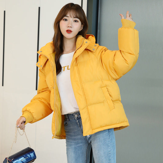 Women's Warm Puffer Coat with Hood - VogeLuxe