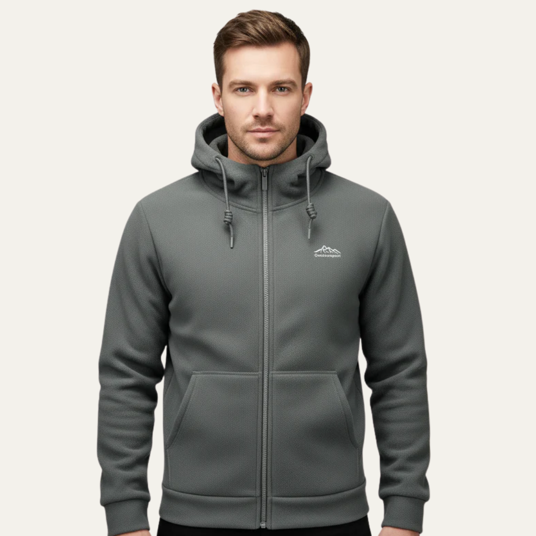 VogeLuxe | Men’s Mountain Fleece Zip Hoodie