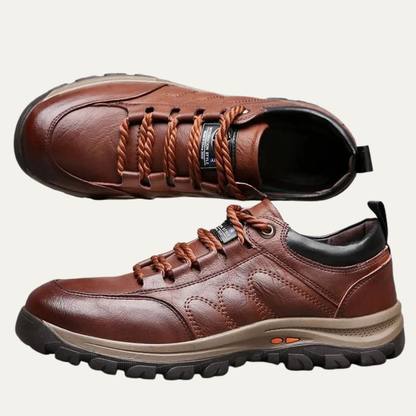 VogeLuxe | Men’s Casual Pebbled Leather Walking Shoes