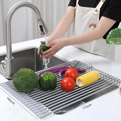 Compact Stainless Steel Dish Dryer Rack