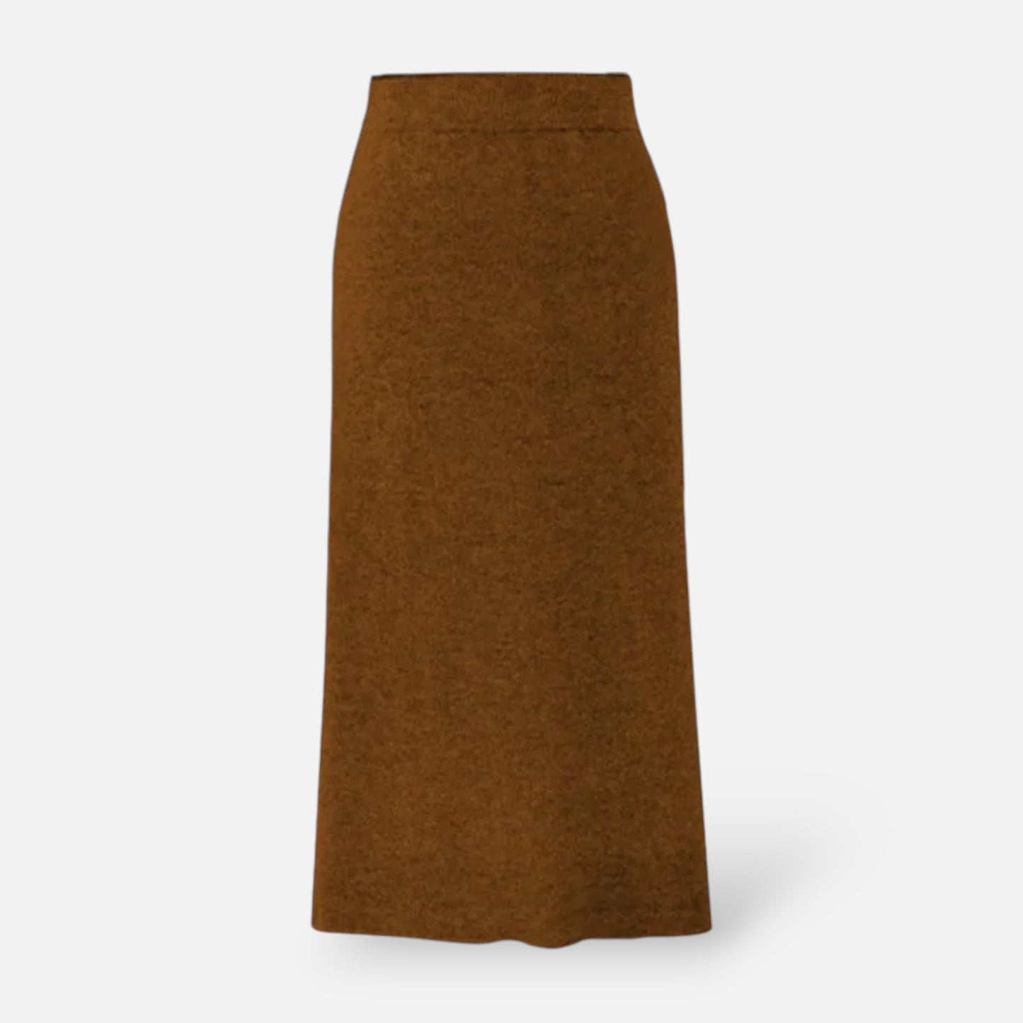 Warm Wool Flared Midi Skirt for Women