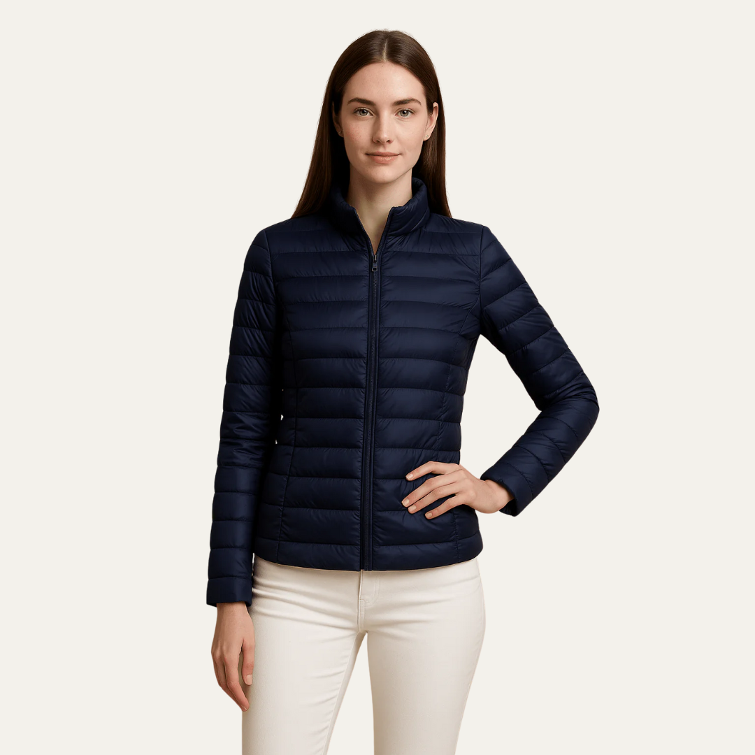 VogeLuxe | Women’s Slim Fit Hip-Length Puffer Jacket