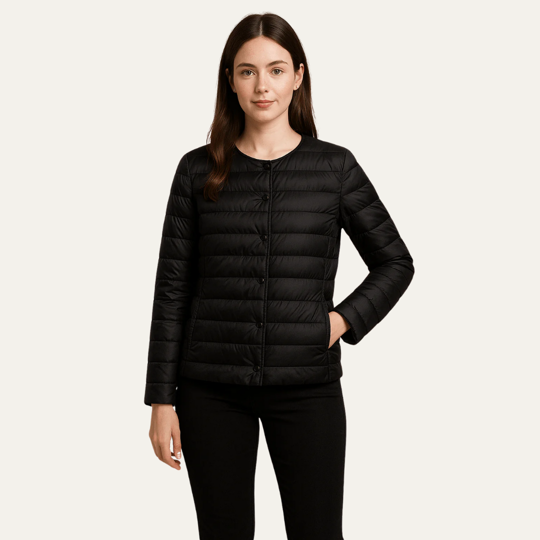 VogeLuxe | Women’s Lightweight Quilted Snap Jacket
