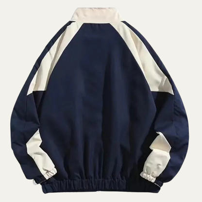 VogeLuxe | Men’s Sporty Track Jacket with Contrast Panels