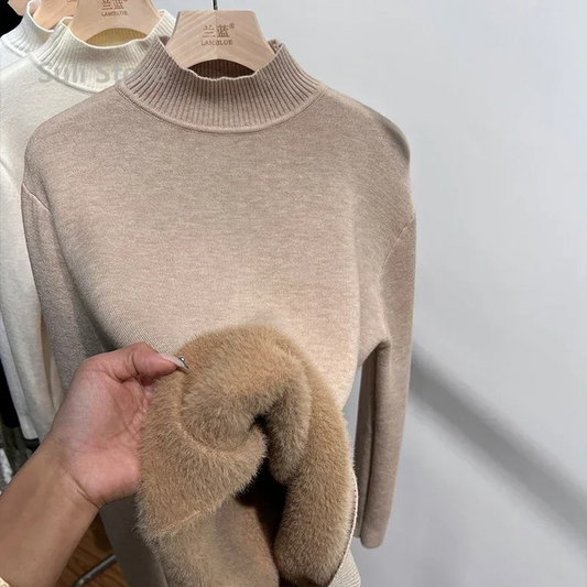 Warm Cozy Women's Winter Fleece Sweater - VogeLuxe