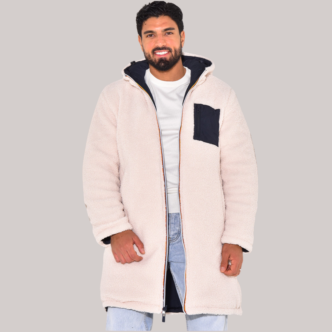Warm Men's Fleece Hooded Jacket Vest - VogeLuxe