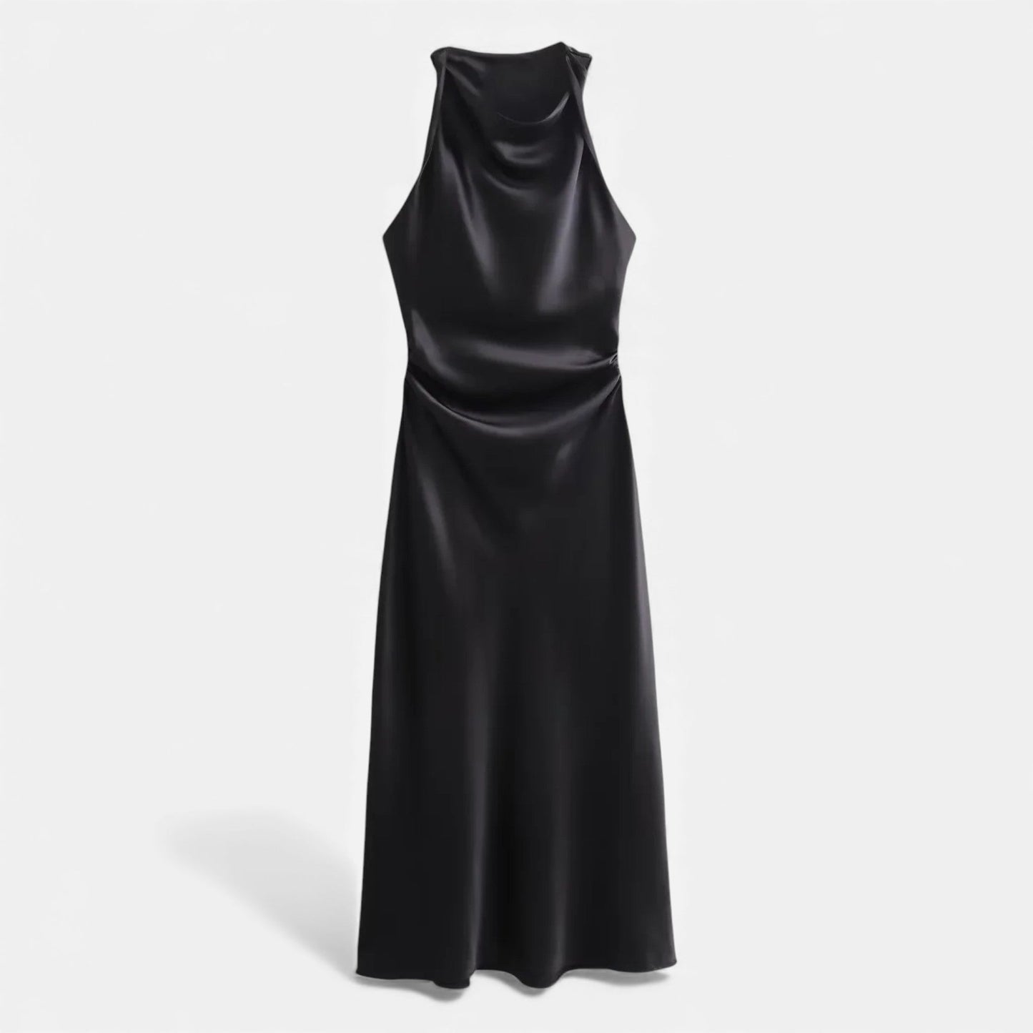 Luxurious Satin Slip Mid Length Dress