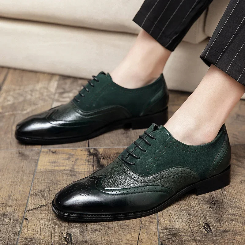 Classic Vegan Leather Dress Shoes for Men