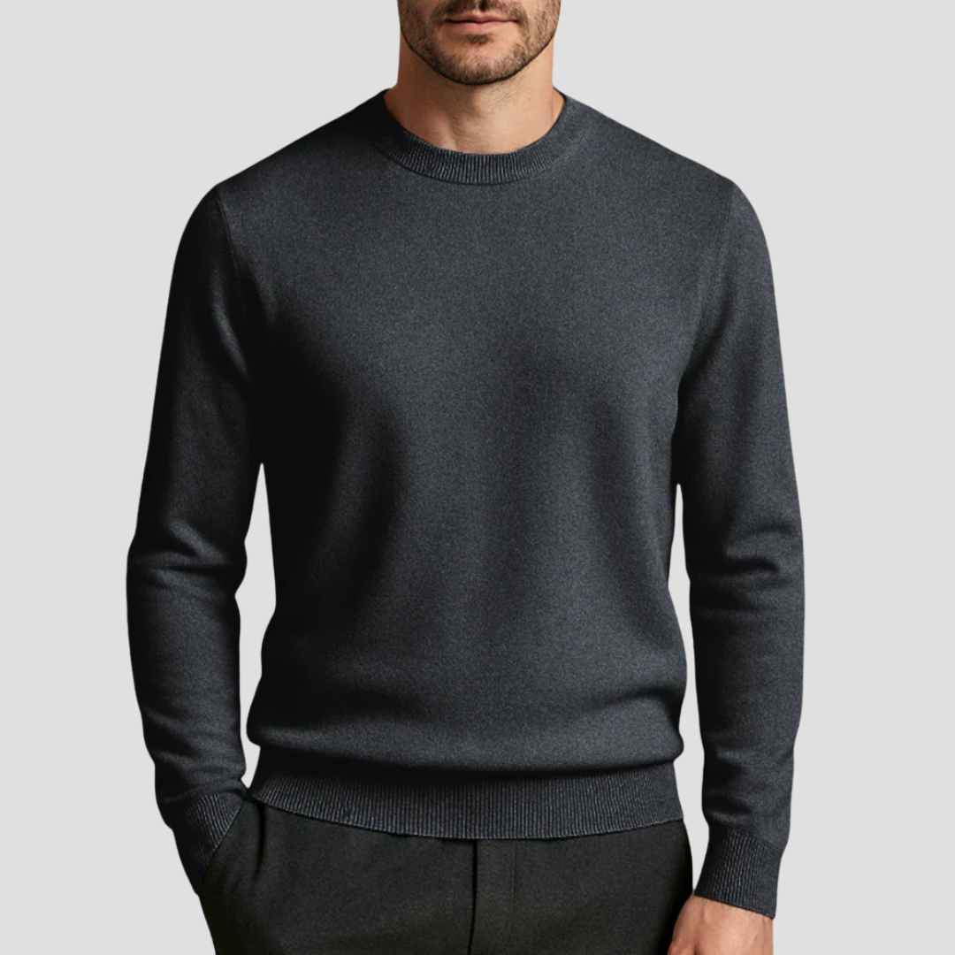 VogeLuxe | Men’s Slim Fit Long Sleeve Crewneck Sweater