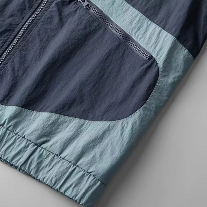 VogeLuxe | Men’s Lightweight Color Block Windbreaker Jacket