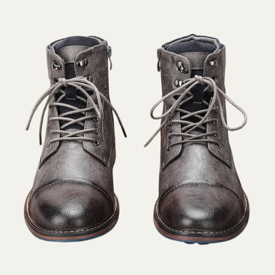 VogeLuxe | Men’s Textured Slip On Croc Pattern Ankle Bootie