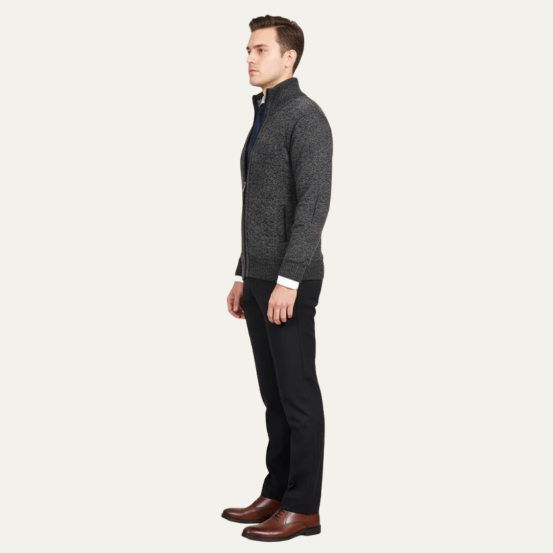 VogeLuxe | Men’s Plaid Flannel Faux Fur Lined Shirt Jacket