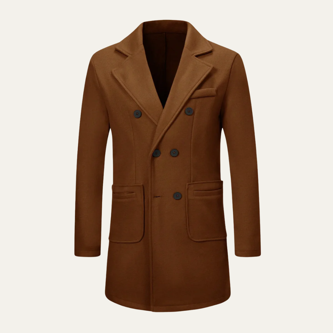 VogeLuxe | Men’s Double-Breasted Peacoat