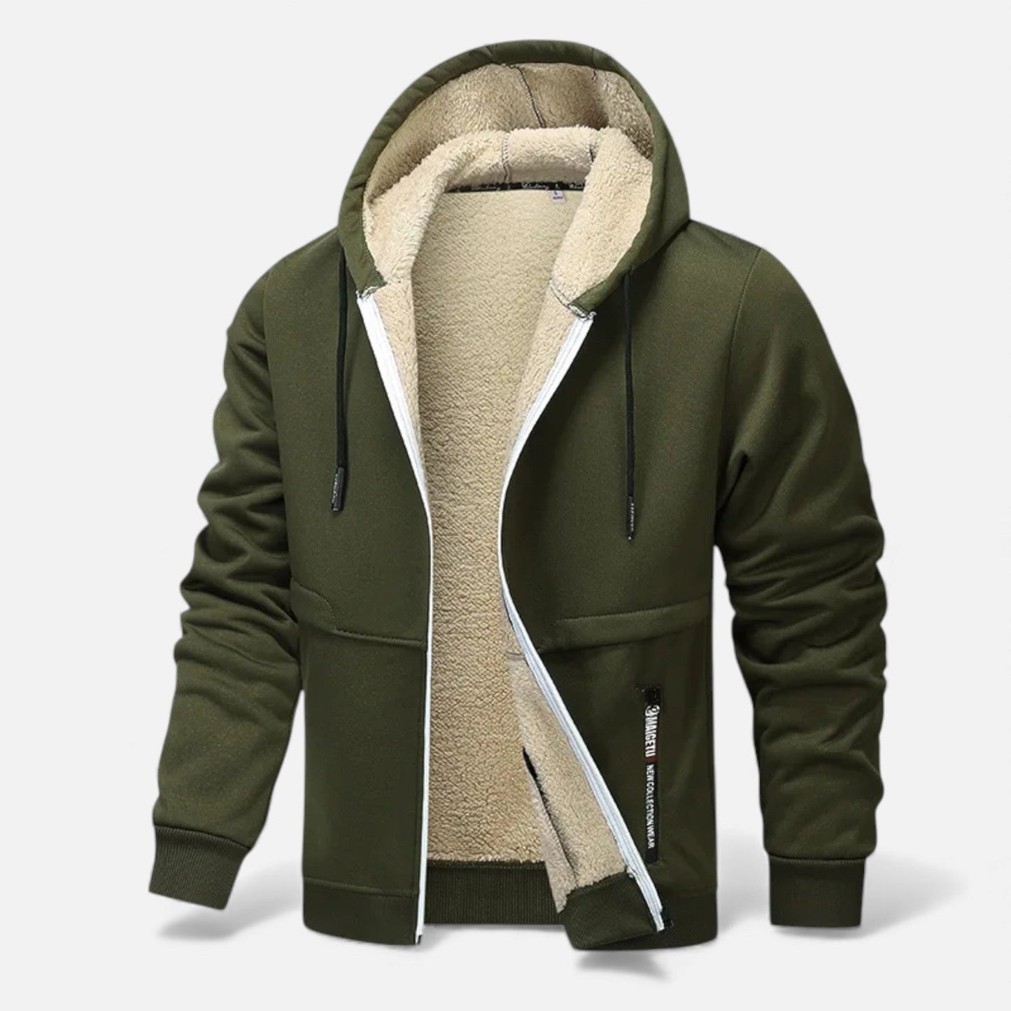 Warm Men's Fleece Lined Winter Jacket