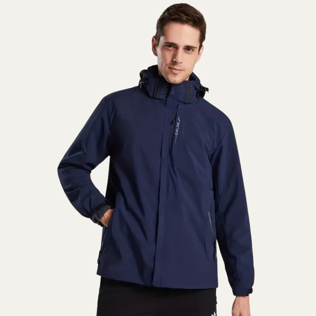 VogeLuxe | Men’s Performance Hooded Windbreaker Jacket