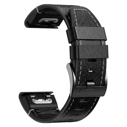 Durable Leather Smartwatch Band for Garmin Fenix Series