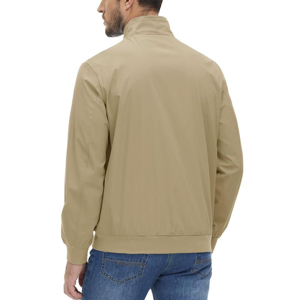 VogeLuxe | Men’s Minimalist Zip Front Blouson Jacket