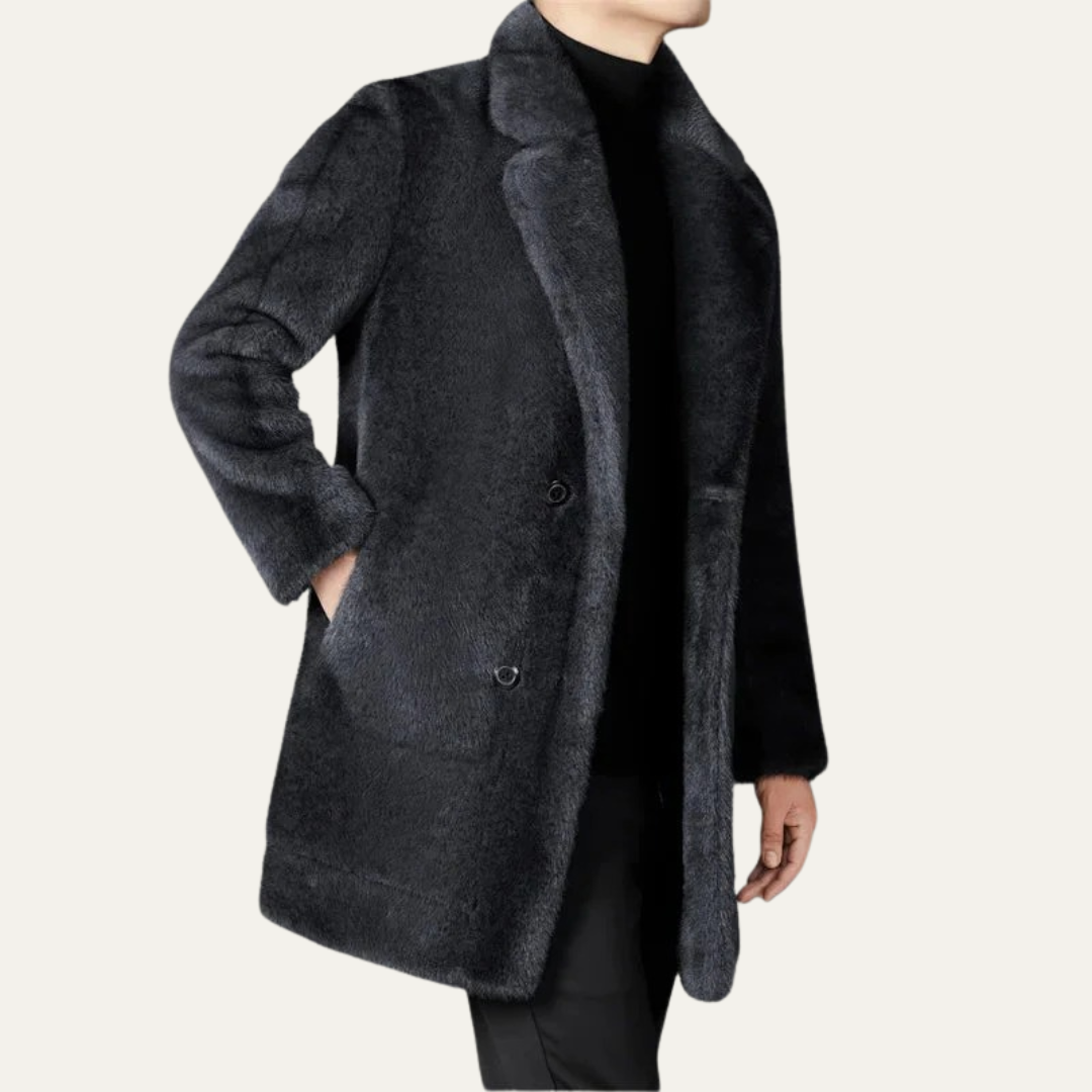 VogeLuxe | Men’s Luxurious Faux Fur Coat