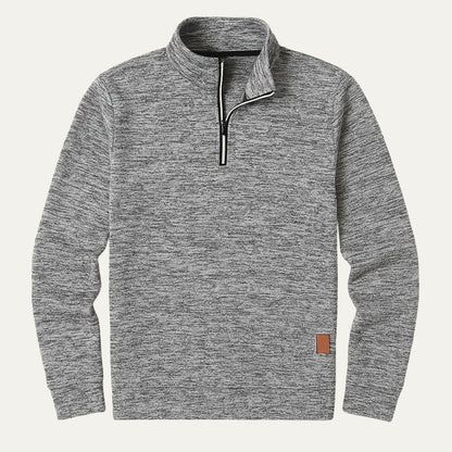 VogeLuxe | Men’s Quarter Zip Mock Collar Sweatshirt