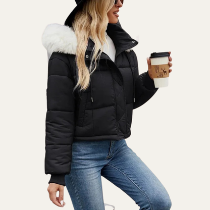 VogeLuxe | Women’s Warm Cropped Puffer Jacket