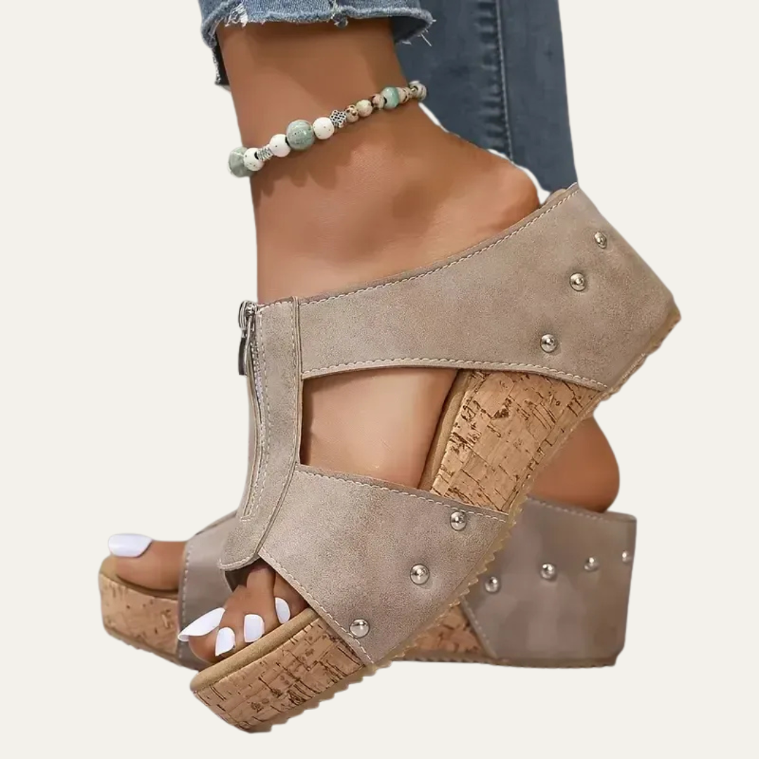 VogeLuxe | Women’s Open Toe Platform Wedge Sandals