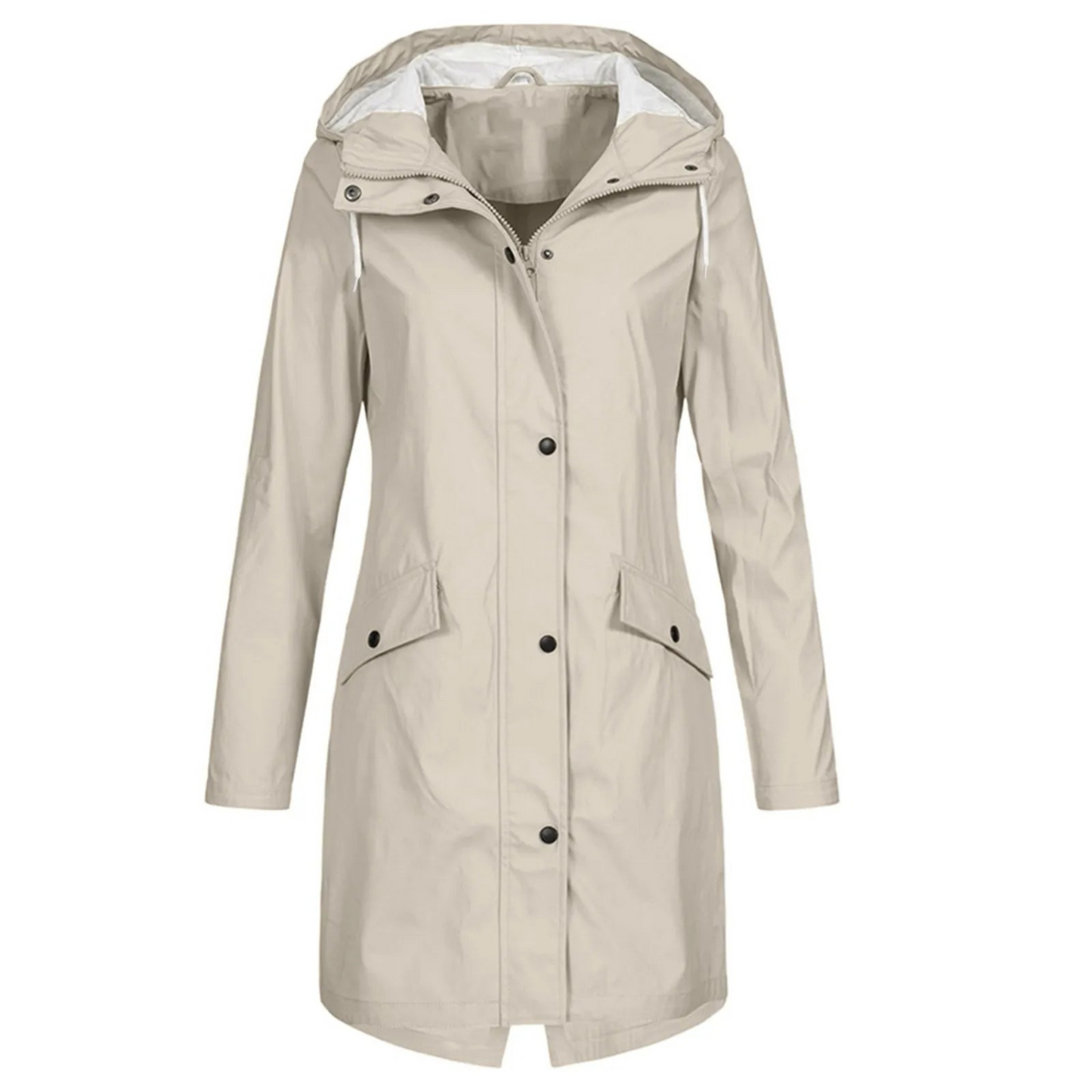 Relaxed Fit Water Resistant Trench Coat