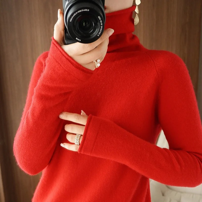 Warm Crew Neck Women's Sweater for Winter