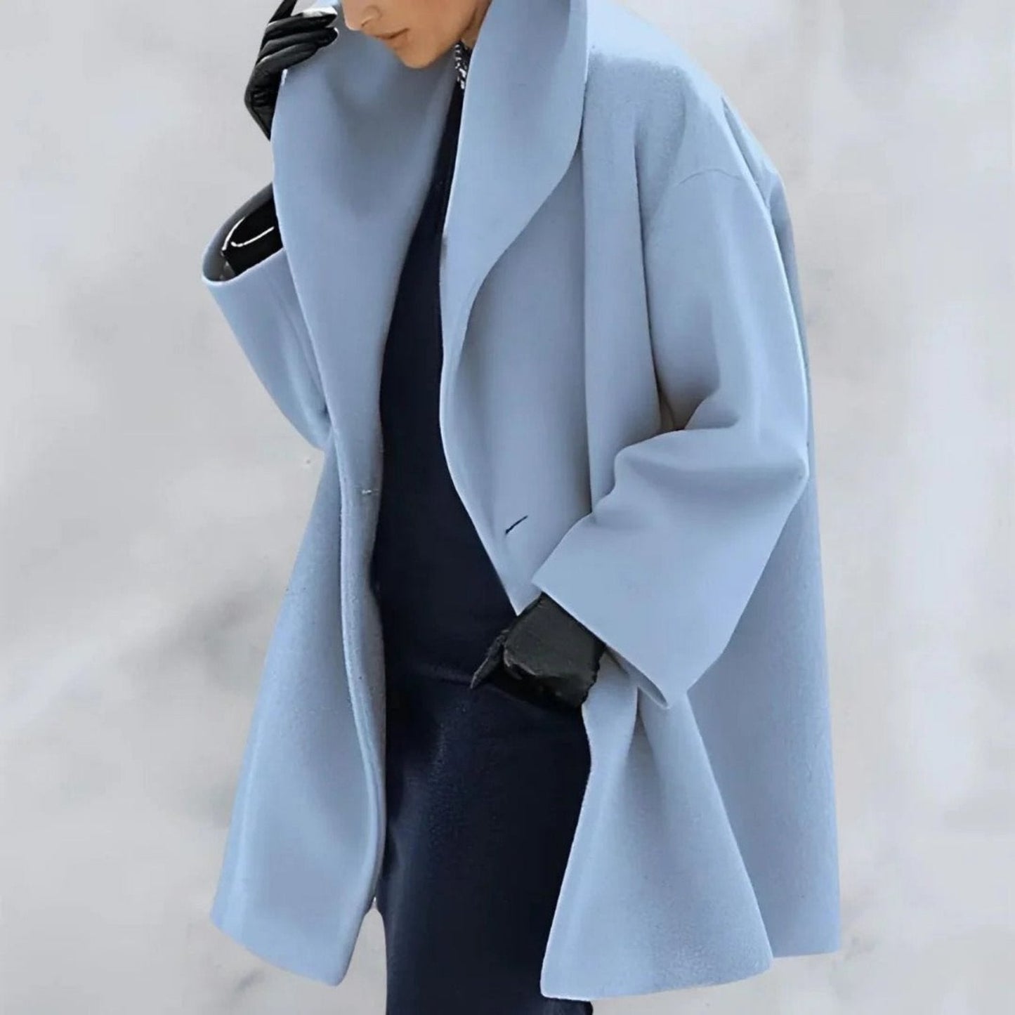 Women's Classic Warm Parka Coat with Button Front