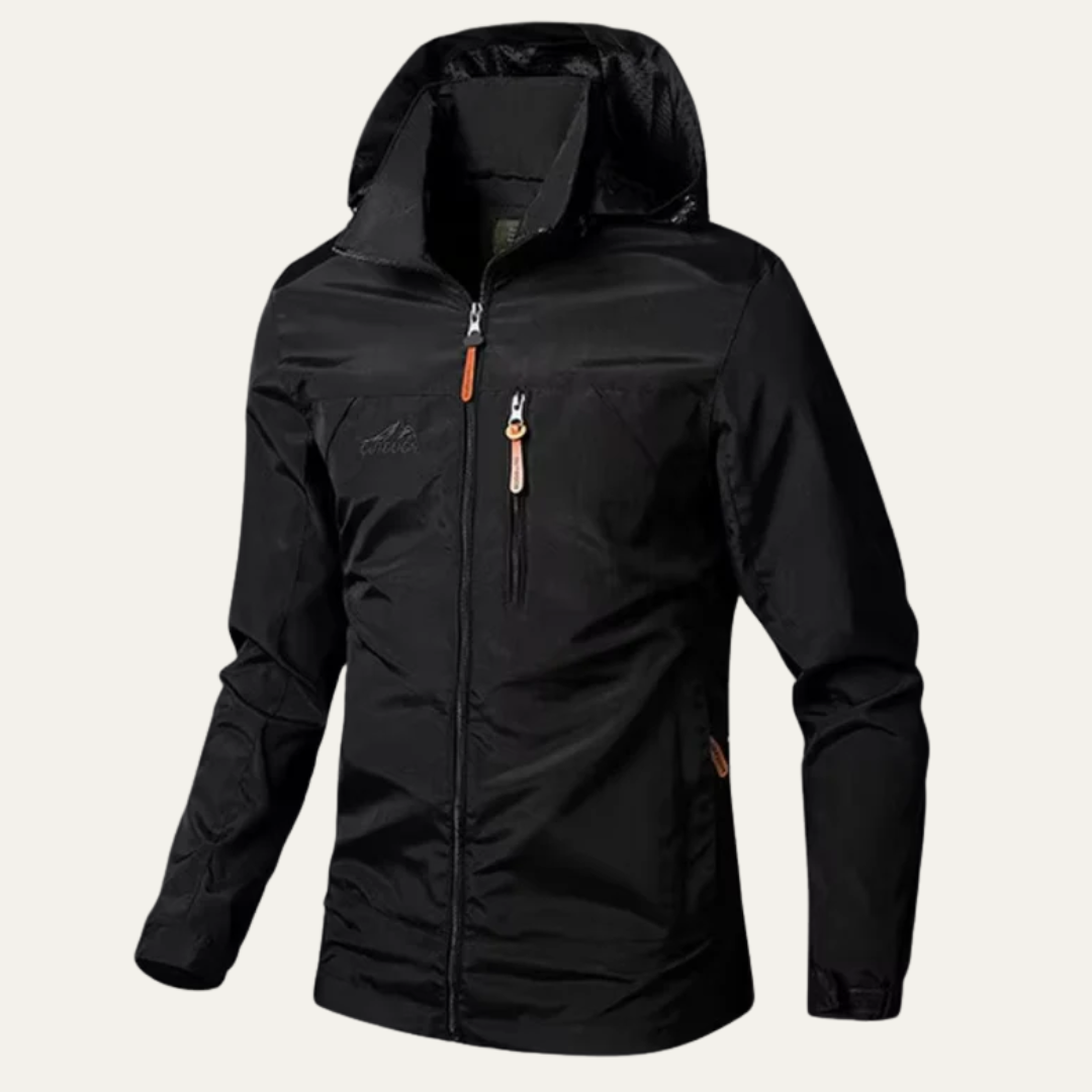 VogeLuxe | Men’s Lightweight Hooded Utility Windbreaker Jacket