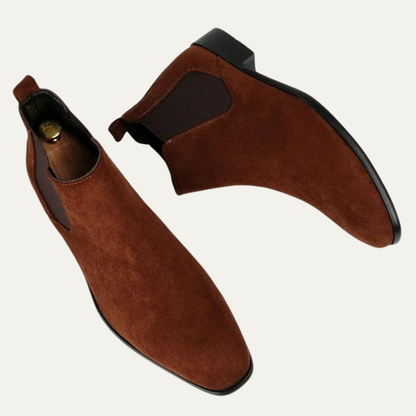 VogeLuxe | Men’s Low Profile Suede Chelsea Boots