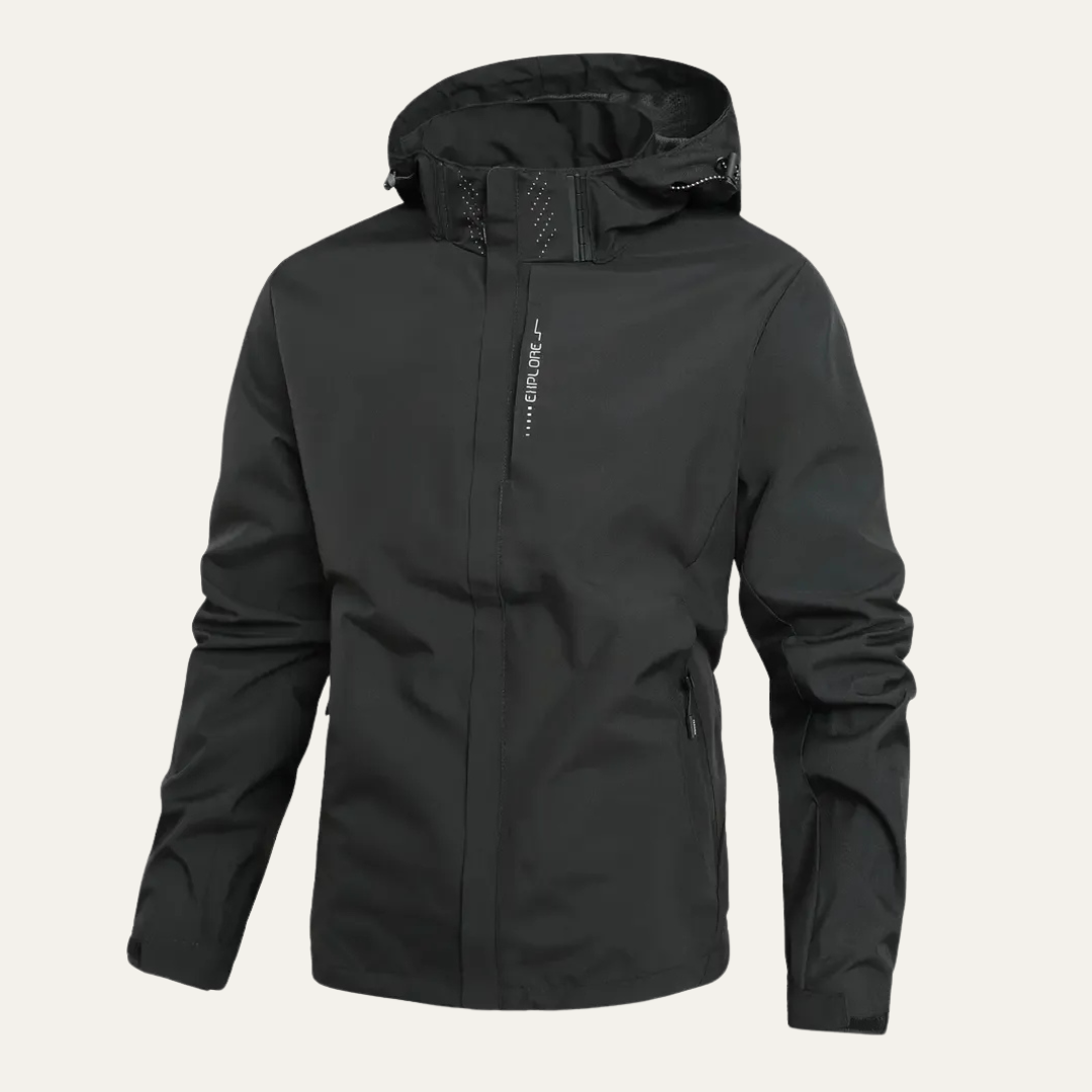 VogeLuxe | Men’s Waterproof Windproof High Neck Outdoor Shell Jacket