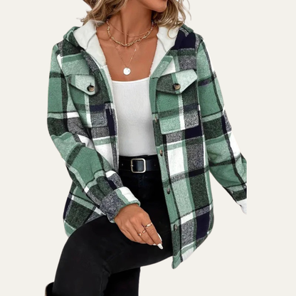 VogeLuxe | Women’s Cozy Plaid Shacket