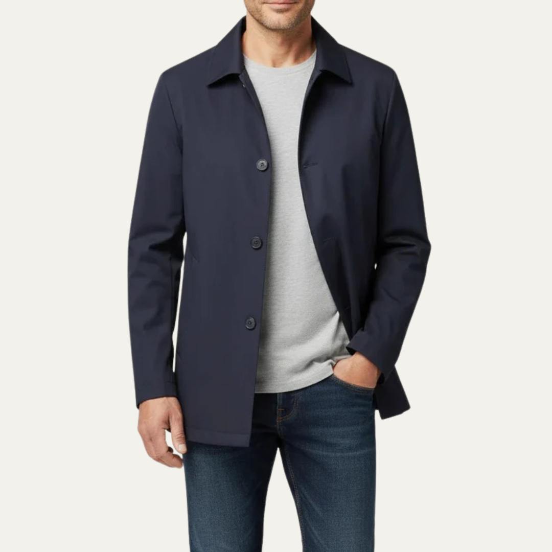 VogeLuxe | Men’s Classic Straight-Cut Coat