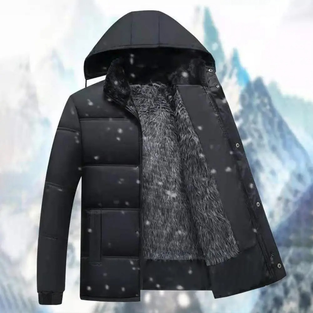 Warm Waterproof Men's Puffer Hoodie Jacket
