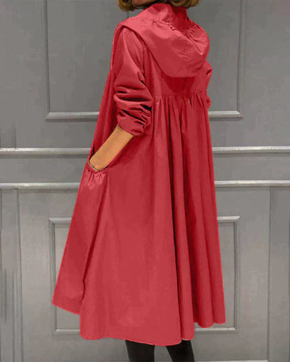 Slim Fit Women's Waterproof Hoodie Jacket