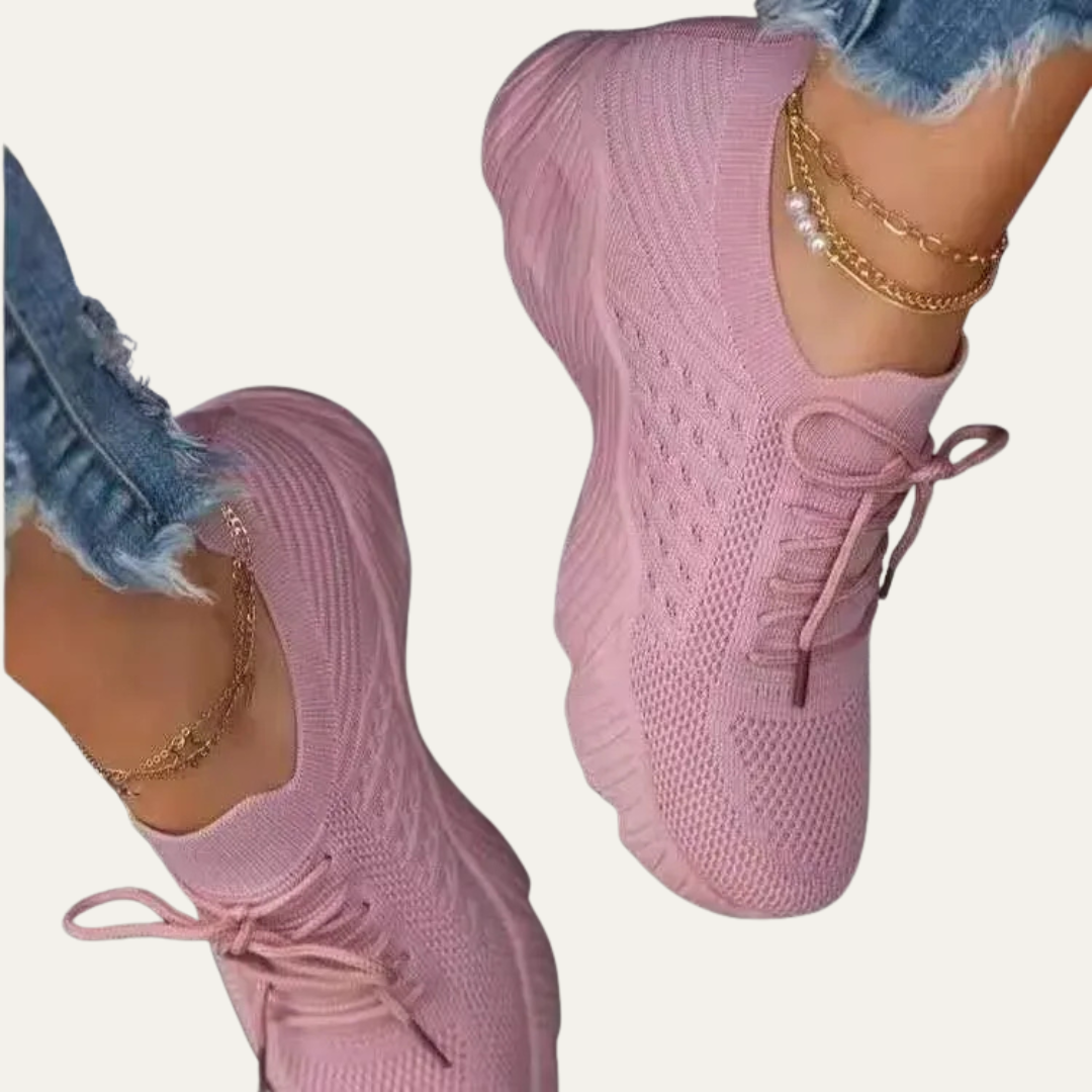 VogeLuxe | Women’s Lightweight Slip On Platform Sneakers