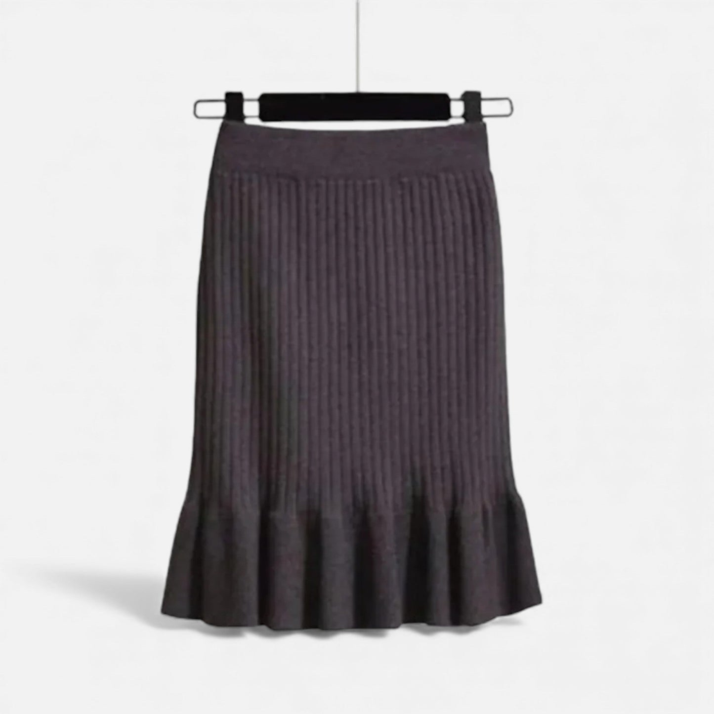 Comfortable High Waist Knit Mini Skirt