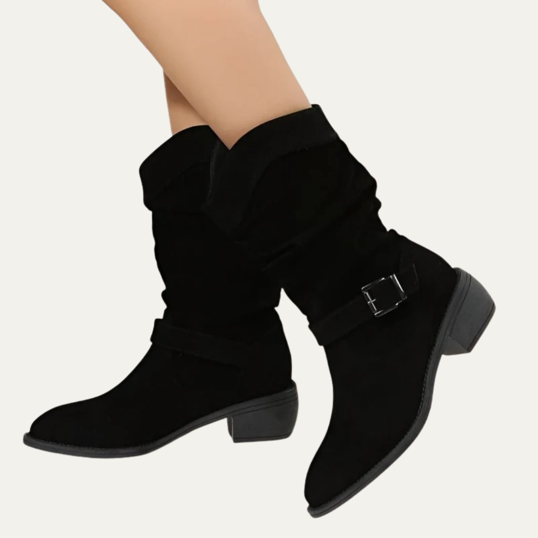 VogeLuxe | Women’s Casual Mid Height Western Boot